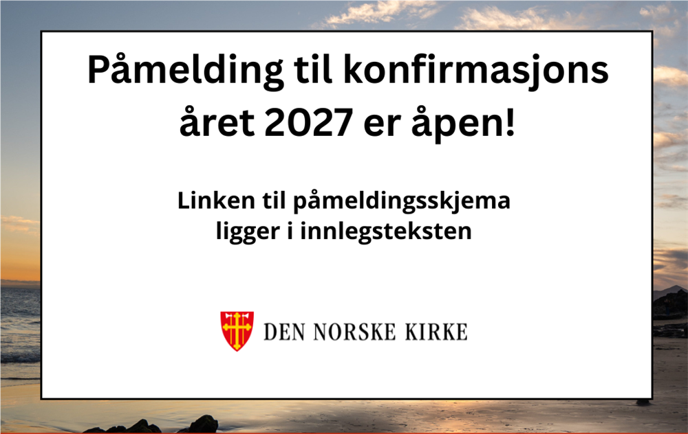 Påmelding konfirmant 2027